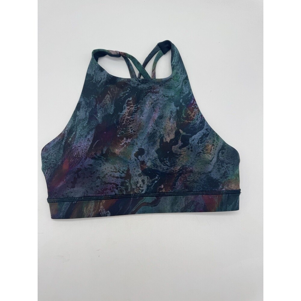 Lululemon Energy High Neck Cosmic Shift Bra Size 6 No pads